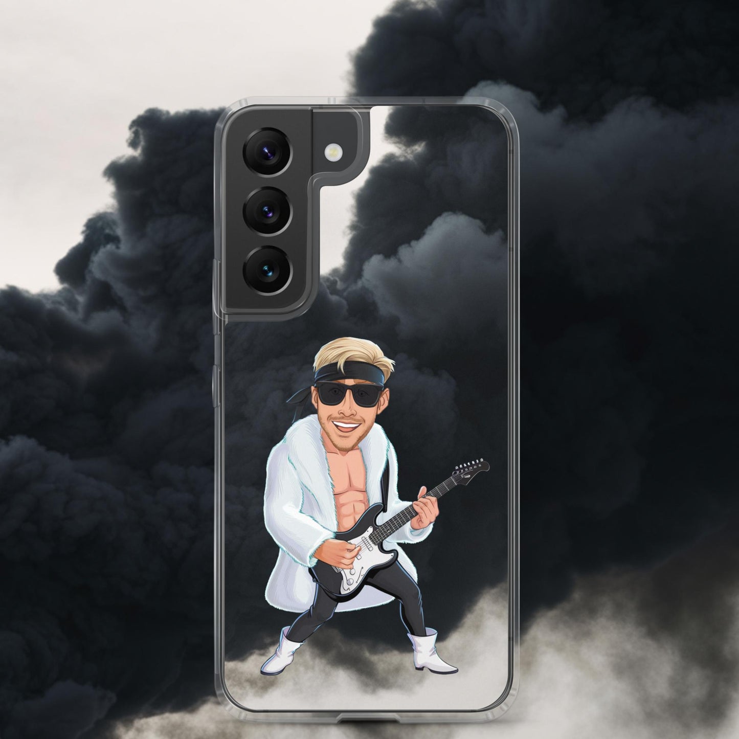 Rockstar Ken Barbie Movie Ryan Gosling Clear Case for Samsung Samsung Galaxy S22 Mobile Phone Cases Barbie Celebrities Ken Movies Music Rock Music Ryan Gosling Next Cult Brand