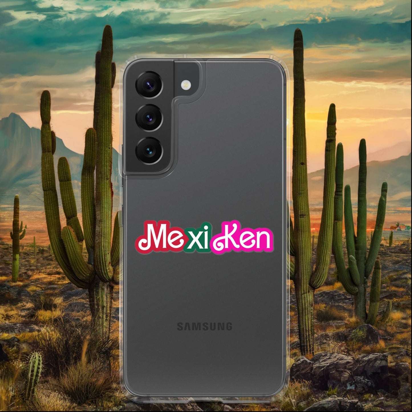 MexiKen Ken Barbie Mexico Mexican Mexicana Latino Latina Latinx Clear Case for Samsung Samsung Galaxy S22 Mobile Phone Cases Barbie Ken Mexico Movies Next Cult Brand