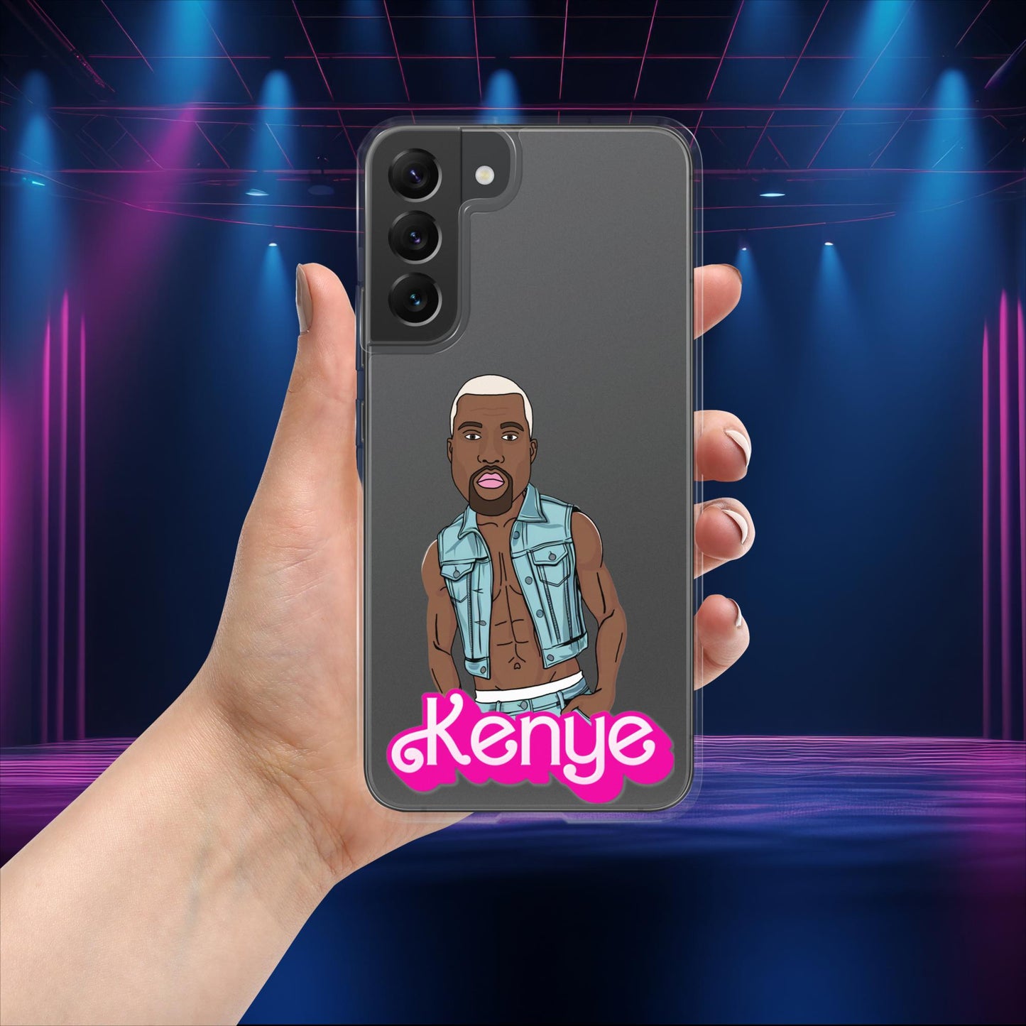 Kenye Barbie Ken Ryan Gosling Kanye West Clear Case for Samsung Samsung Galaxy S22 Plus Mobile Phone Cases Barbie Kanye West Ken Movies Music Next Cult Brand