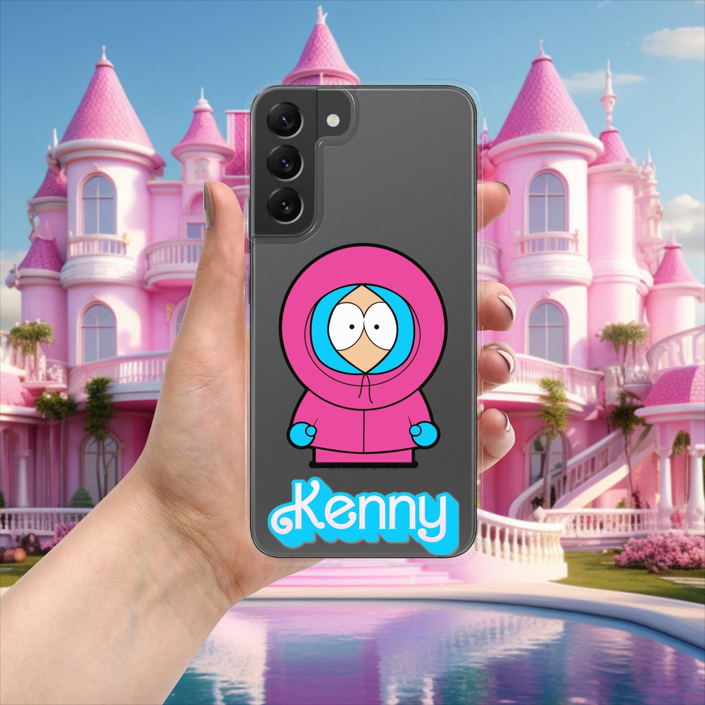 Kenny McCormick Ken Ryan Gosling Barbie South Park Kenny Clear Case for Samsung Samsung Galaxy S22 Plus Mobile Phone Cases Barbie Ken Kenny Movies South Park TV Shows Next Cult Brand