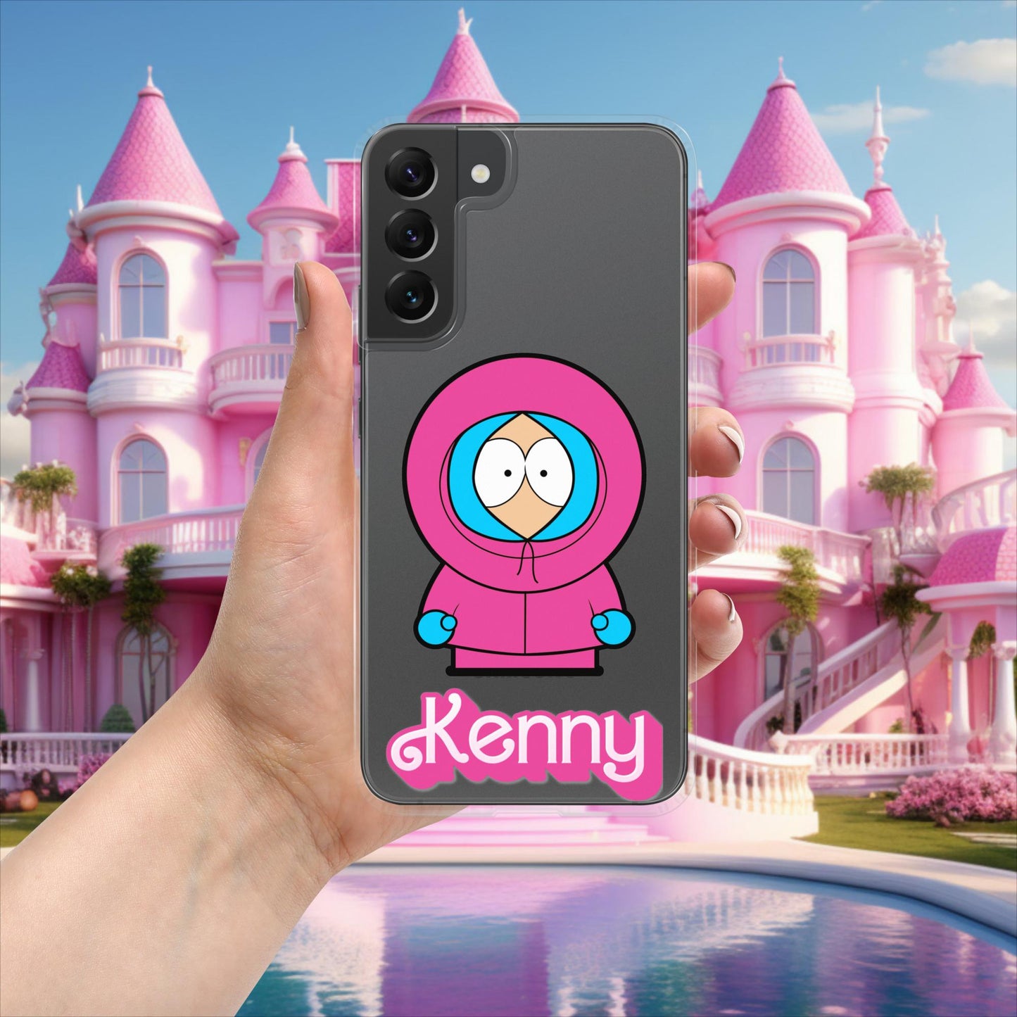 Kenny McCormick Ken Ryan Gosling Barbie South Park Kenny Clear Case for Samsung Samsung Galaxy S22 Plus Mobile Phone Cases Barbie Ken Kenny Movies South Park TV Shows Next Cult Brand