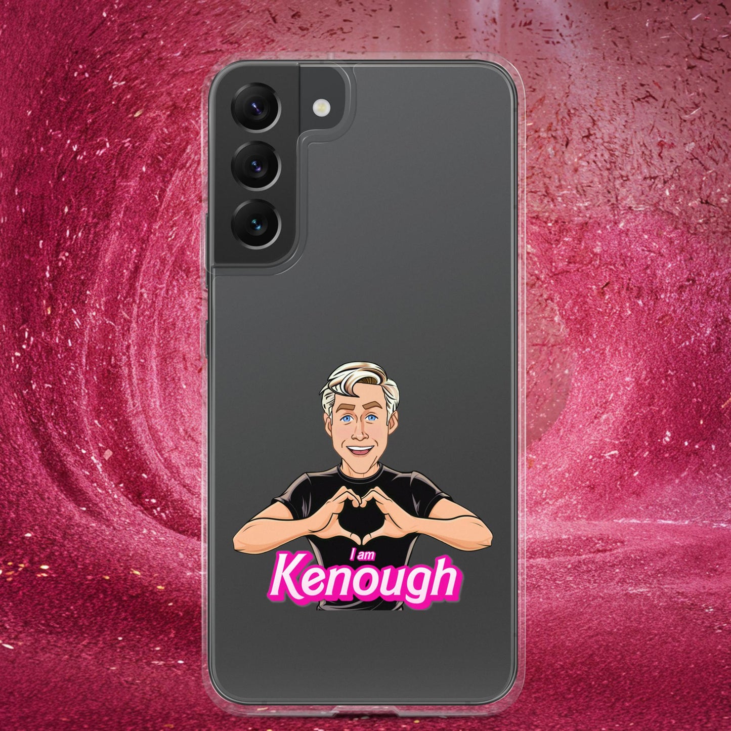 I am Kenough Ryan Gosling Ken Barbie Movie Clear Case for Samsung Samsung Galaxy S22 Plus Mobile Phone Cases Barbie Celebrities Ken Movies Ryan Gosling Next Cult Brand