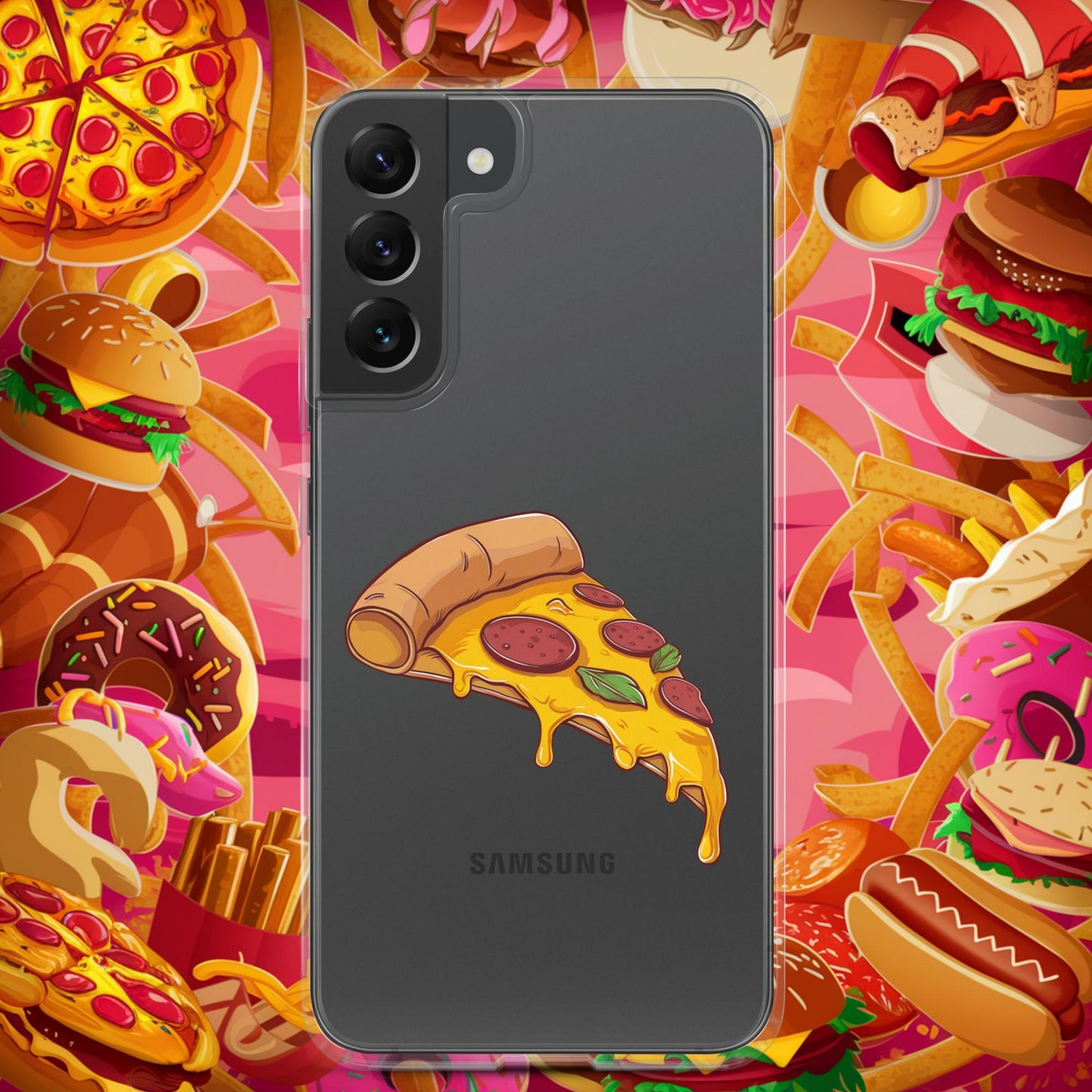 Pizza I Love Pizza Clear Case for Samsung Samsung Galaxy S22 Plus Mobile Phone Cases Fast Food Pizza Next Cult Brand