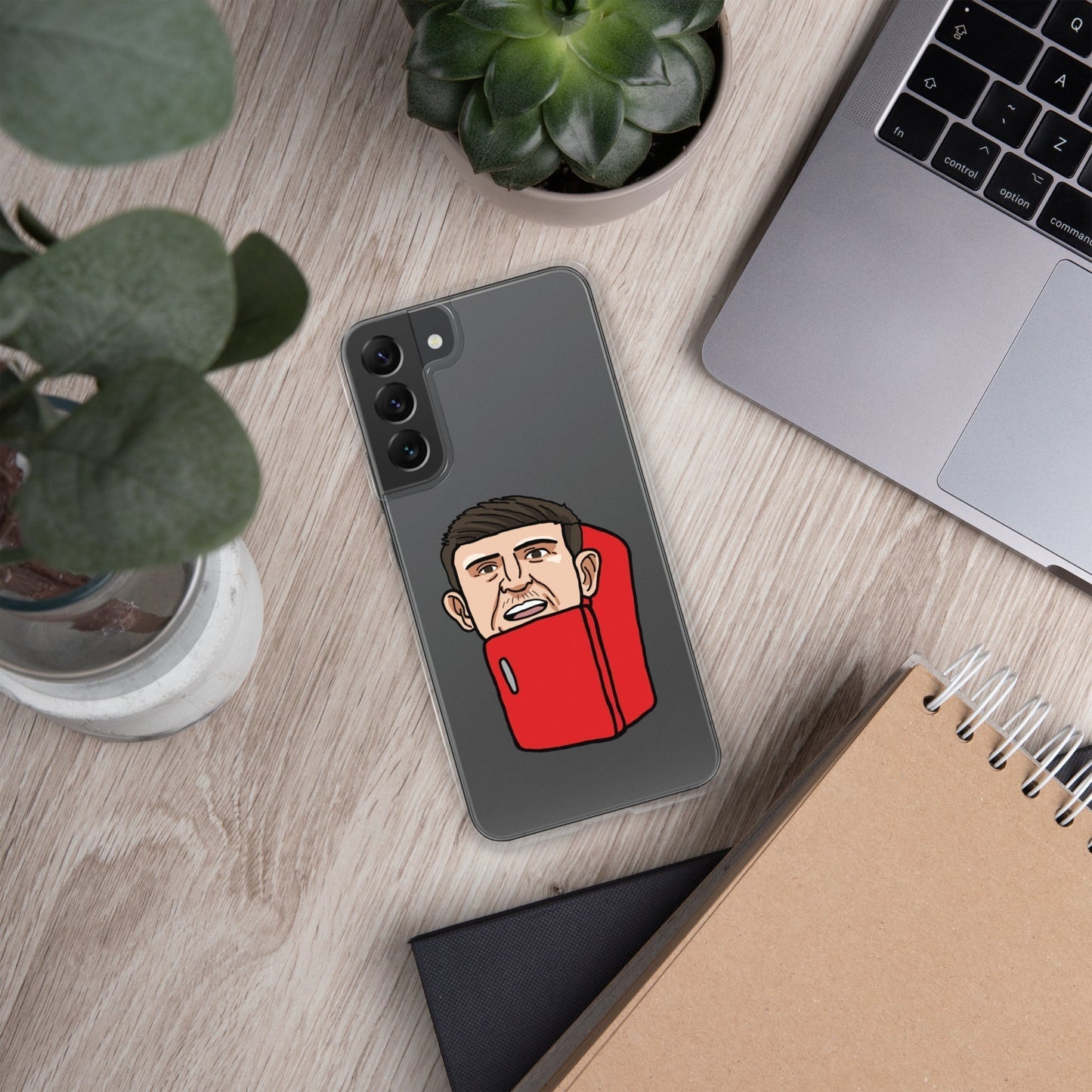 Harry ''The Fridge'' Maguire Clear Case for Samsung® Samsung Galaxy S22 Plus Mobile Phone Cases Football Harry Maguire Manchester United The Fridge Next Cult Brand