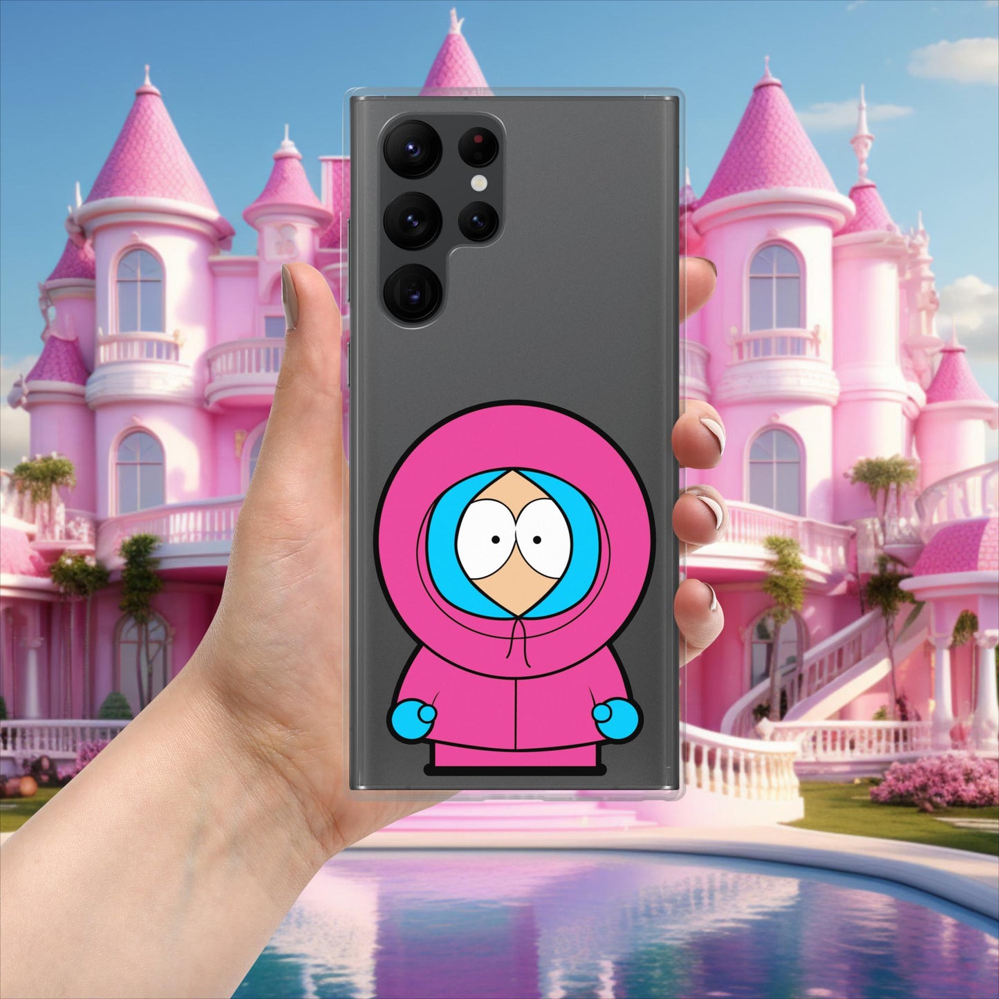 Kenny McCormick Ken Ryan Gosling Barbie South Park Kenny Clear Case for Samsung Samsung Galaxy S22 Ultra Mobile Phone Cases Barbie Ken Kenny Movies South Park TV Shows Next Cult Brand