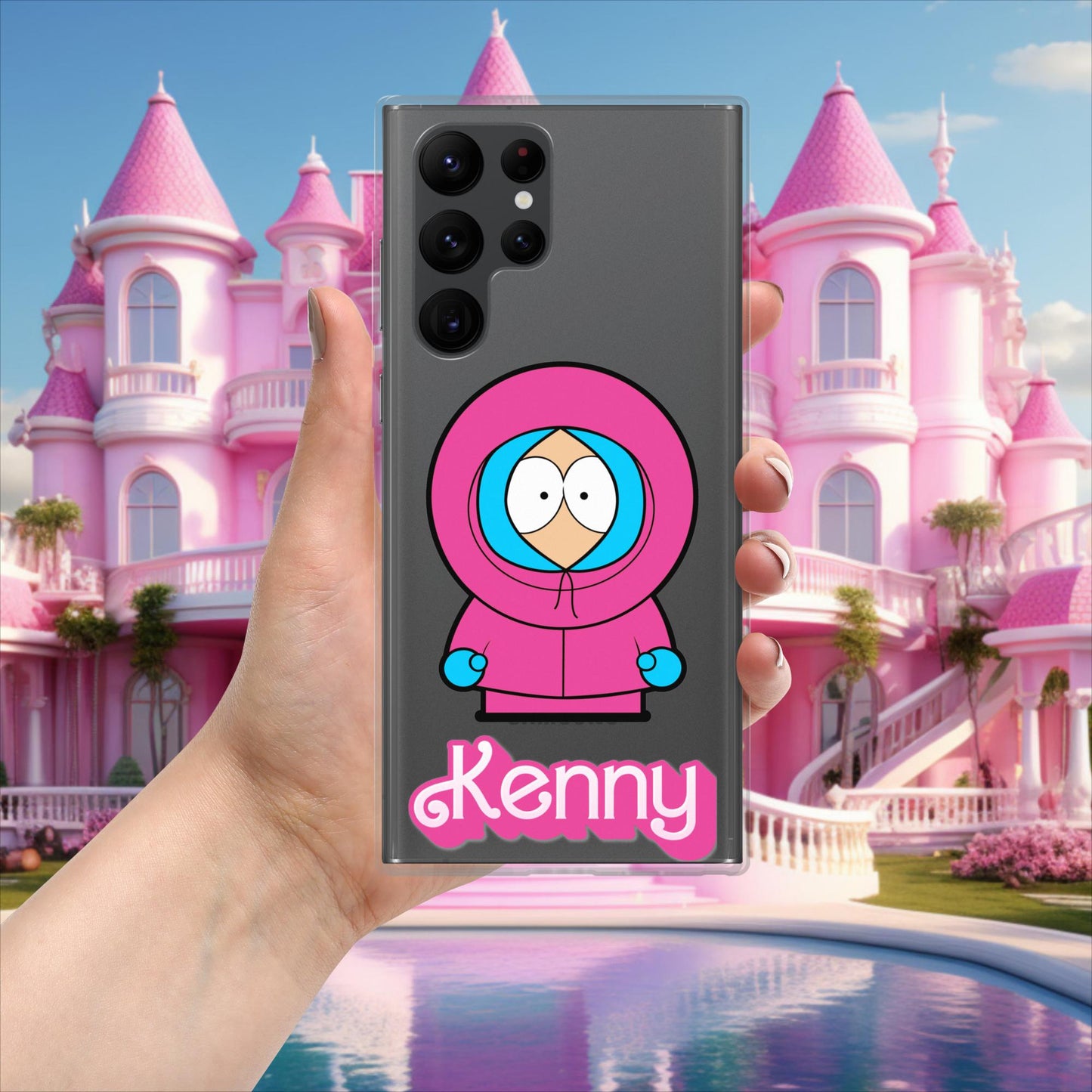 Kenny McCormick Ken Ryan Gosling Barbie South Park Kenny Clear Case for Samsung Samsung Galaxy S22 Ultra Mobile Phone Cases Barbie Ken Kenny Movies South Park TV Shows Next Cult Brand