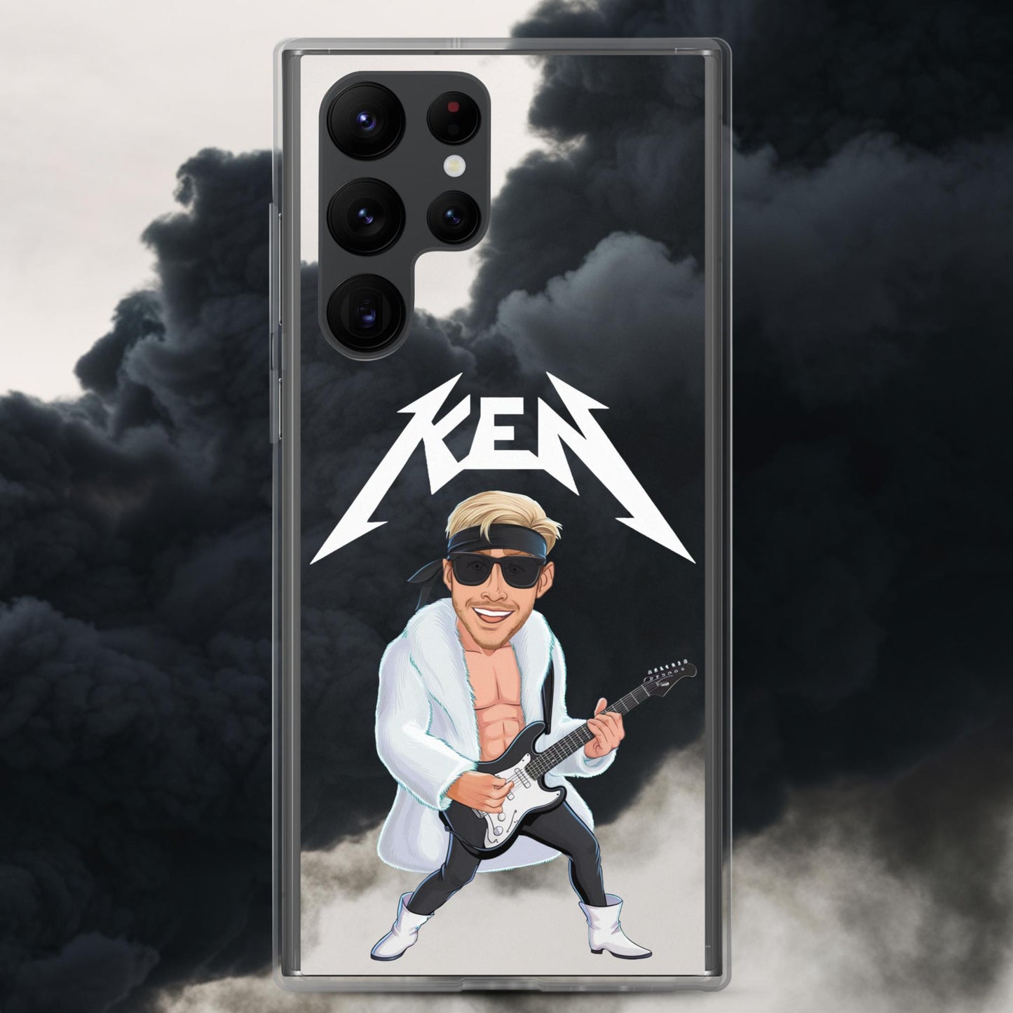 Rockstar Ken Barbie Movie Ryan Gosling Clear Case for Samsung Samsung Galaxy S22 Ultra Mobile Phone Cases Barbie Celebrities Ken Movies Ryan Gosling Next Cult Brand