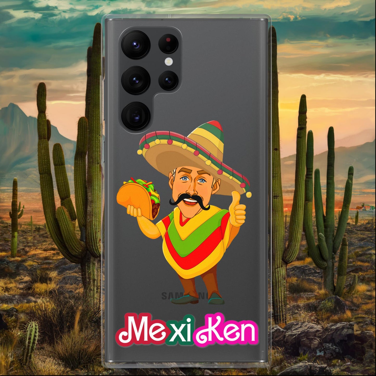 MexiKen Ken Barbie Movie Ryan Gosling Mexican Clear Case for Samsung Samsung Galaxy S22 Ultra Mobile Phone Cases Barbie Celebrities Ken Mexico Movies Ryan Gosling Next Cult Brand