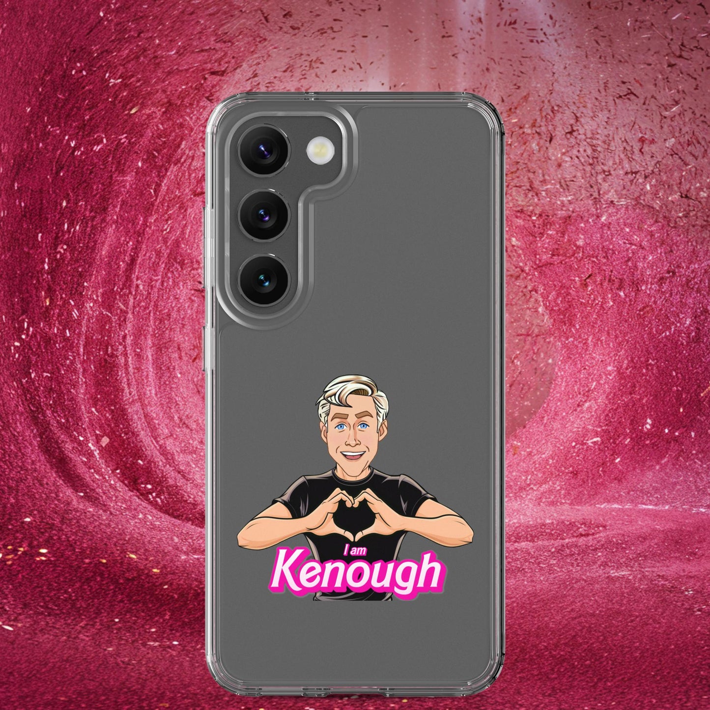 I am Kenough Ryan Gosling Ken Barbie Movie Clear Case for Samsung Samsung Galaxy S23 Mobile Phone Cases Barbie Celebrities Ken Movies Ryan Gosling Next Cult Brand