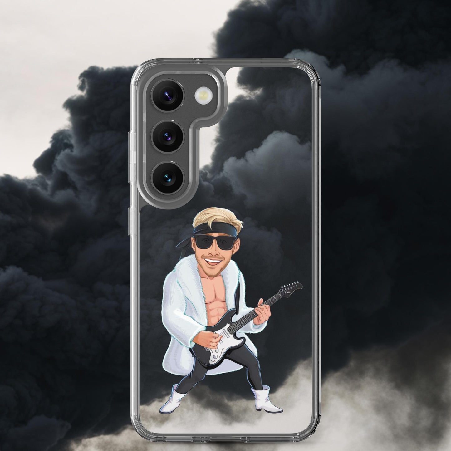 Rockstar Ken Barbie Movie Ryan Gosling Clear Case for Samsung Samsung Galaxy S23 Mobile Phone Cases Barbie Celebrities Ken Movies Music Rock Music Ryan Gosling Next Cult Brand