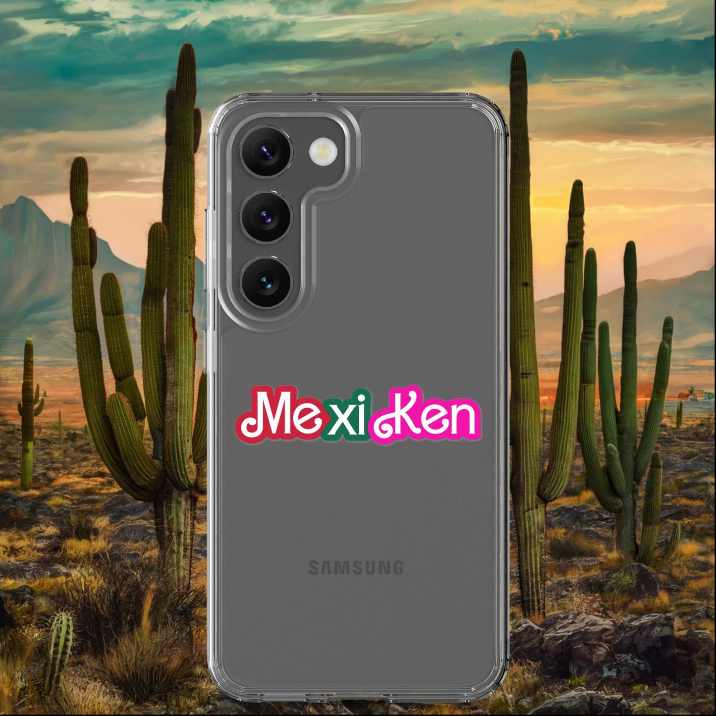 MexiKen Ken Barbie Mexico Mexican Mexicana Latino Latina Latinx Clear Case for Samsung Samsung Galaxy S23 Mobile Phone Cases Barbie Ken Mexico Movies Next Cult Brand