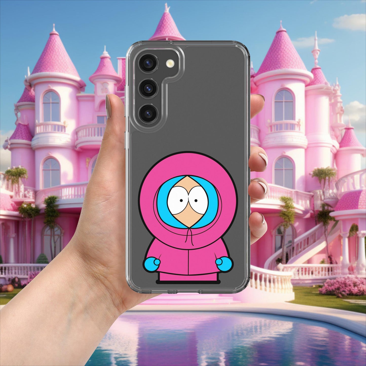 Kenny McCormick Ken Ryan Gosling Barbie South Park Kenny Clear Case for Samsung Samsung Galaxy S23 Plus Mobile Phone Cases Barbie Ken Kenny Movies South Park TV Shows Next Cult Brand