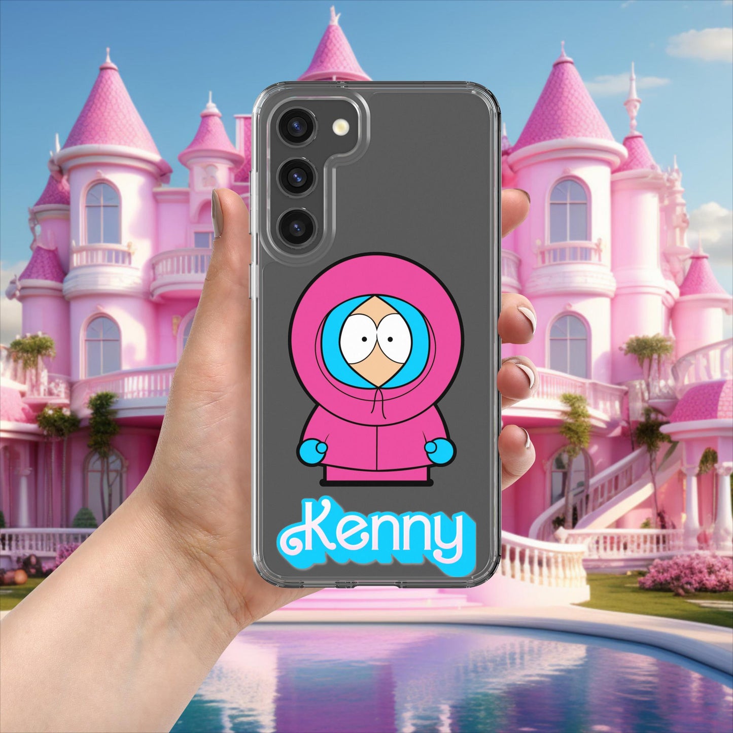 Kenny McCormick Ken Ryan Gosling Barbie South Park Kenny Clear Case for Samsung Samsung Galaxy S23 Plus Mobile Phone Cases Barbie Ken Kenny Movies South Park TV Shows Next Cult Brand