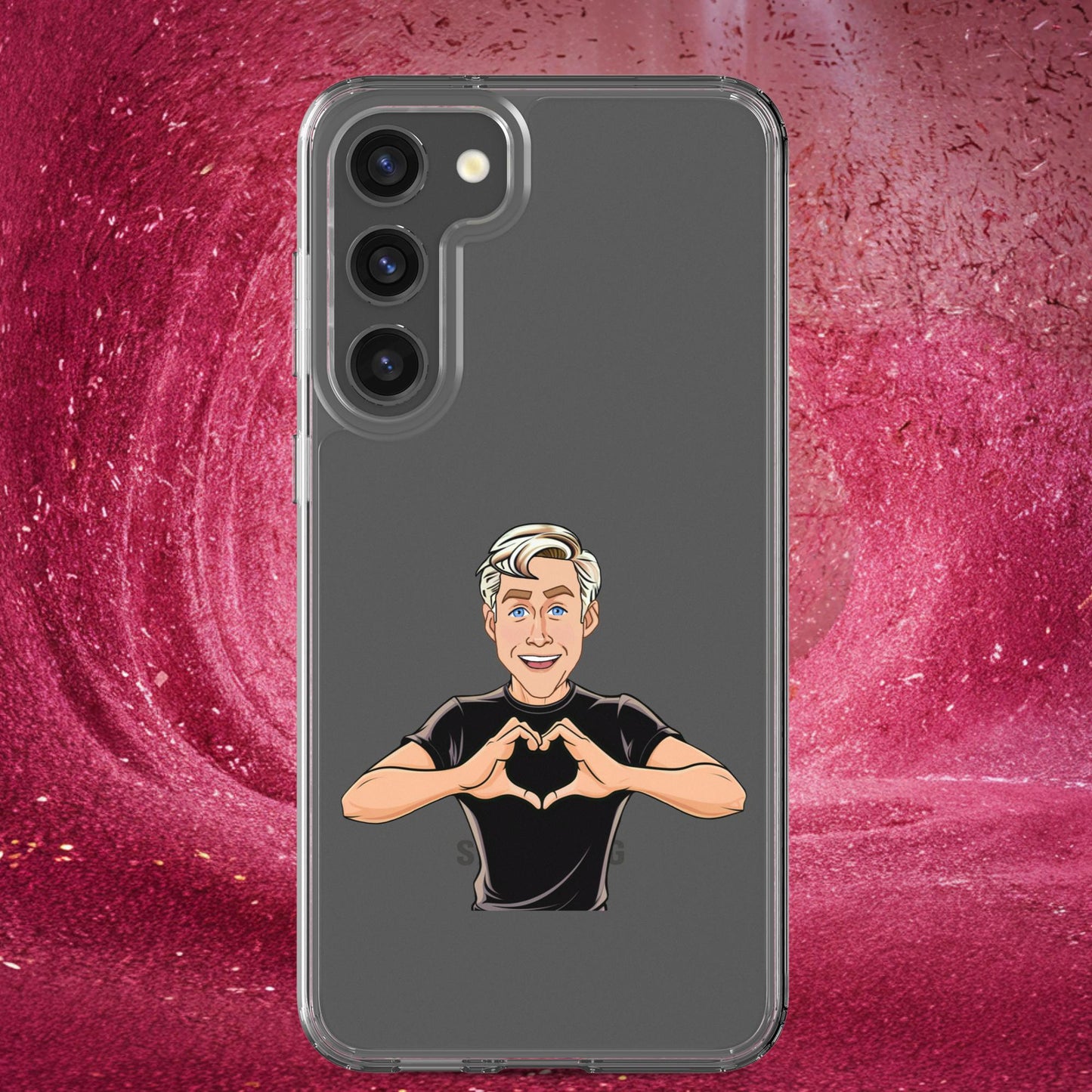 I Love Ryan Gosling Ken Barbie Movie I am Kenough Clear Case for Samsung Samsung Galaxy S23 Plus Mobile Phone Cases Barbie Celebrities Ken Movies Ryan Gosling Next Cult Brand