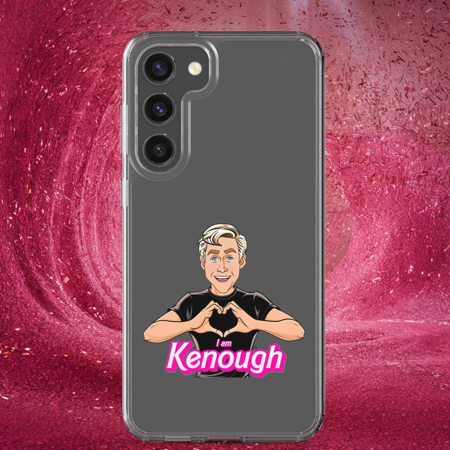 I am Kenough Ryan Gosling Ken Barbie Movie Clear Case for Samsung Samsung Galaxy S23 Plus Mobile Phone Cases Barbie Celebrities Ken Movies Ryan Gosling Next Cult Brand