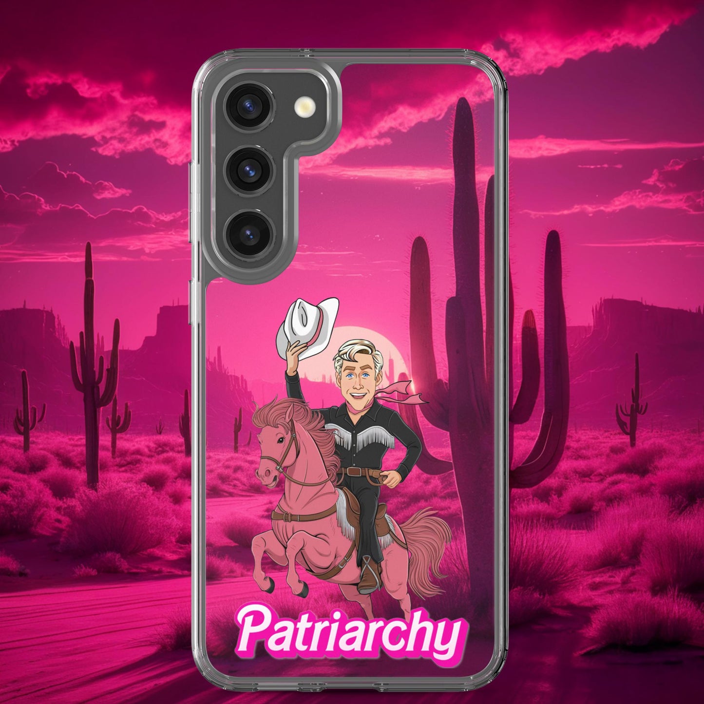 Ken Barbie Movie When I found out the patriarchy wasn't just about horses, I lost interest Clear Case for Samsung Samsung Galaxy S23 Plus Mobile Phone Cases Barbie Celebrities Ken Movies Ryan Gosling Next Cult Brand