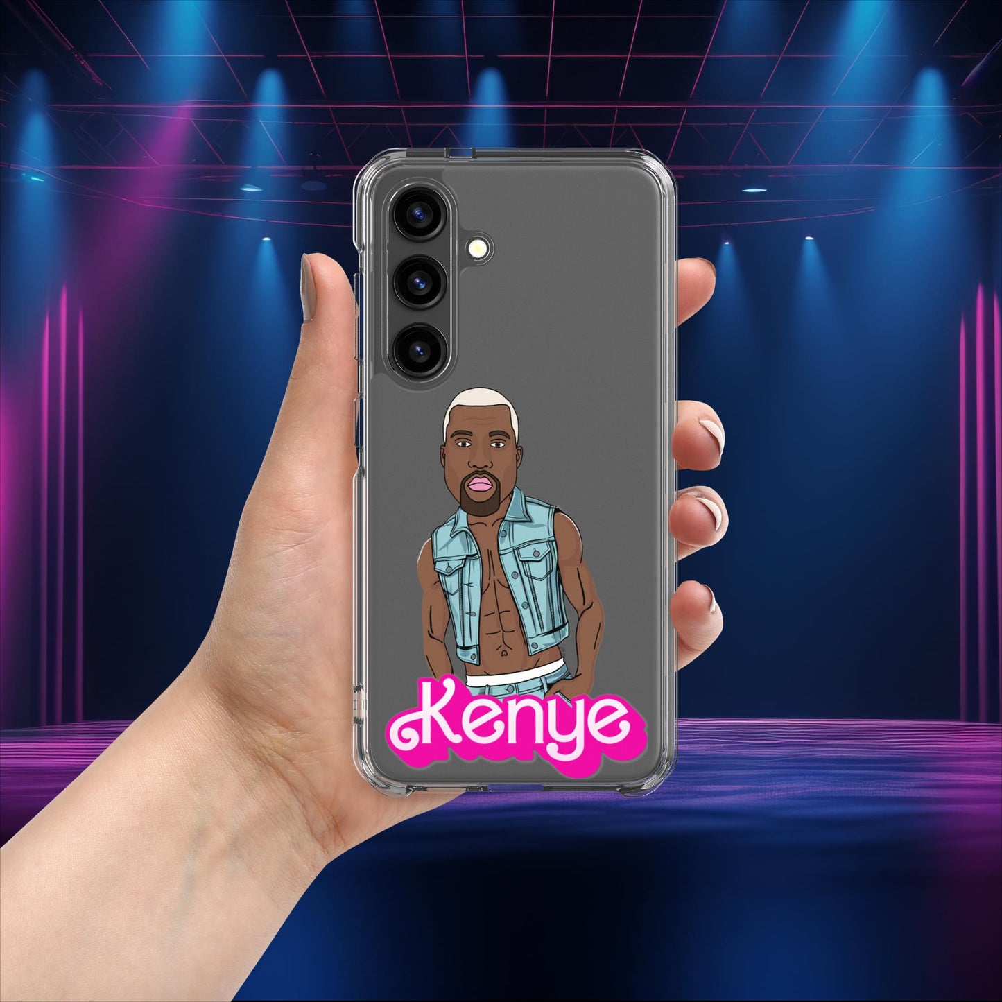 Kenye Barbie Ken Ryan Gosling Kanye West Clear Case for Samsung Samsung Galaxy S24 Mobile Phone Cases Barbie Kanye West Ken Movies Music Next Cult Brand
