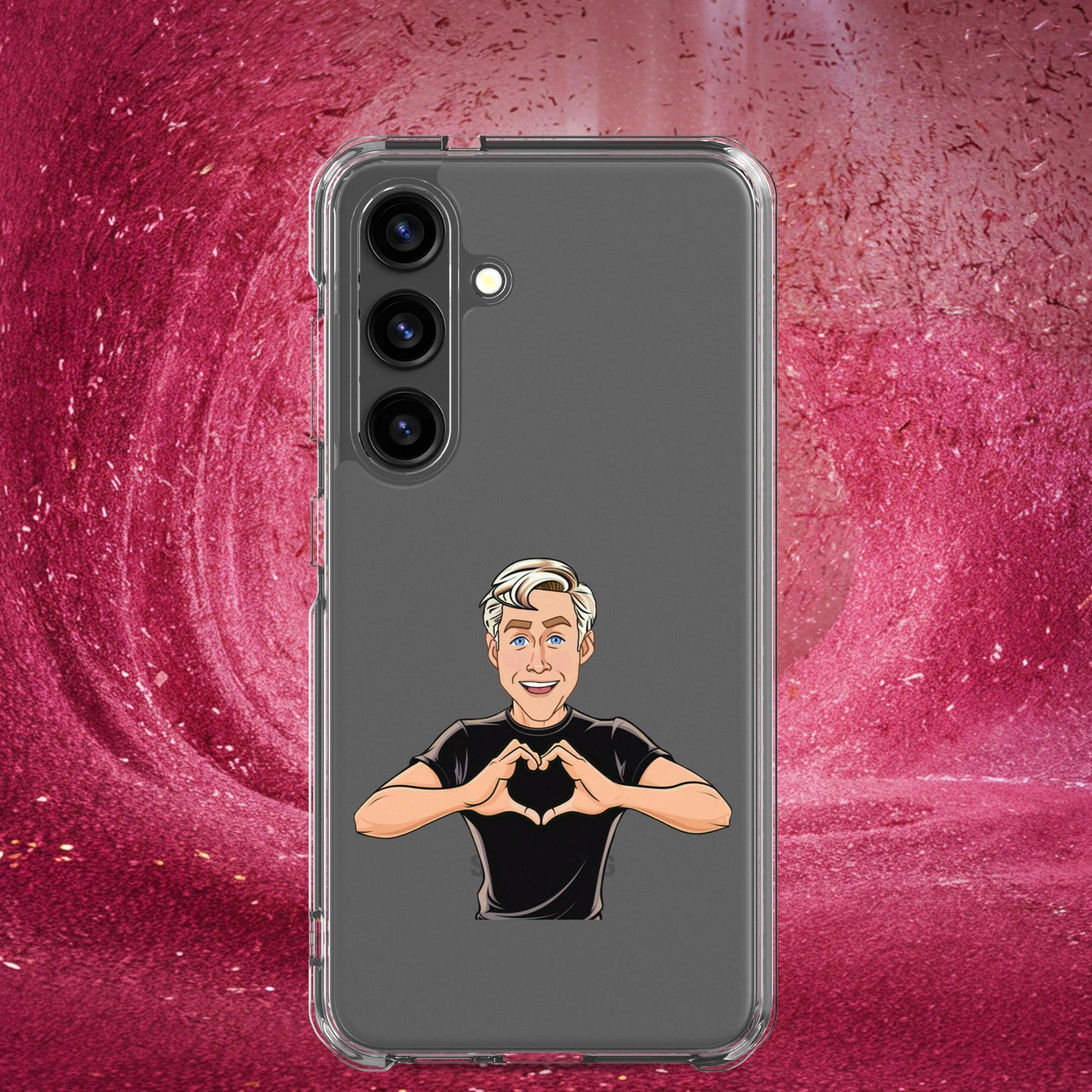 I Love Ryan Gosling Ken Barbie Movie I am Kenough Clear Case for Samsung Samsung Galaxy S24 Mobile Phone Cases Barbie Celebrities Ken Movies Ryan Gosling Next Cult Brand