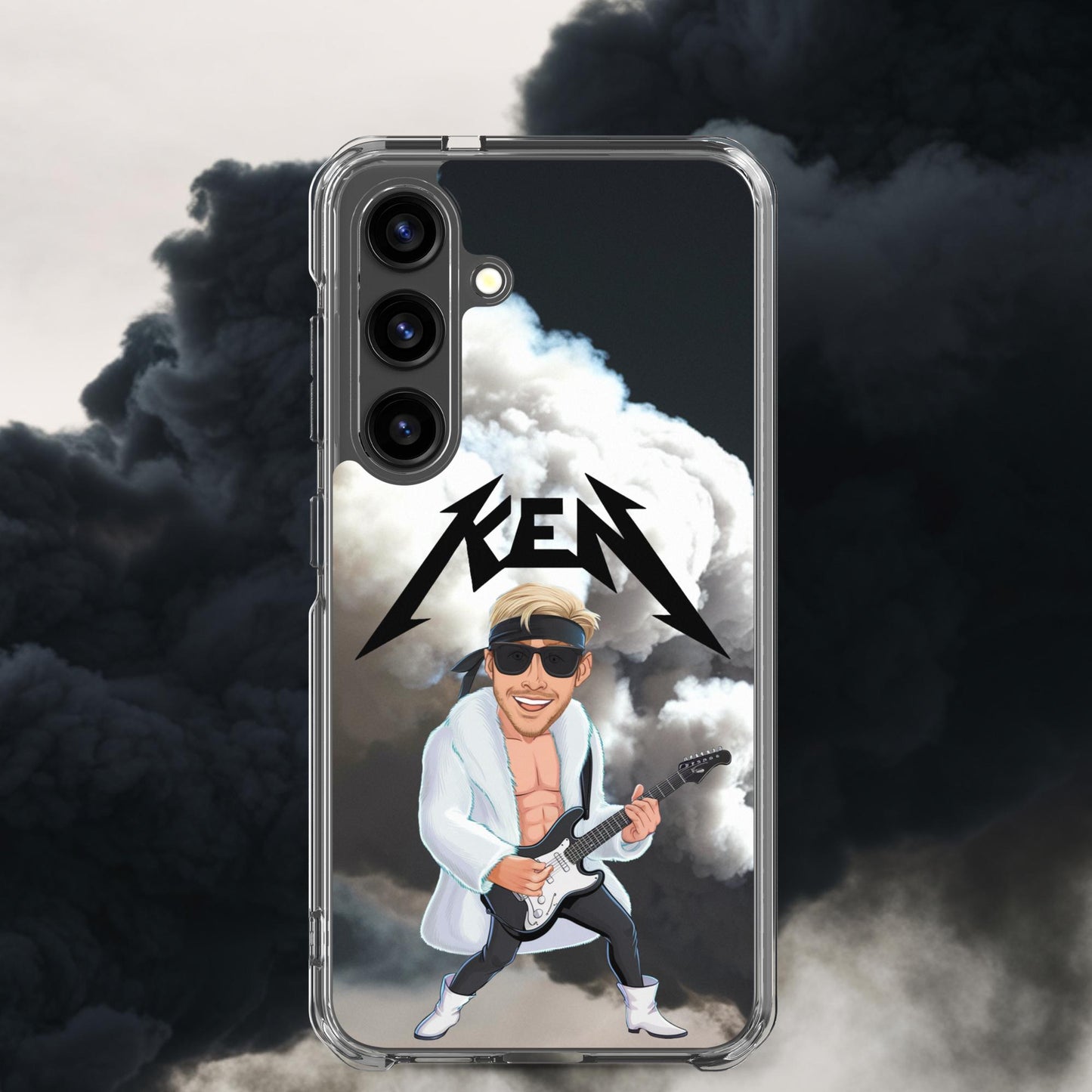 Rockstar Ken Barbie Movie Ryan Gosling Clear Case for Samsung Samsung Galaxy S24 Mobile Phone Cases Barbie Celebrities Ken Movies Ryan Gosling Next Cult Brand