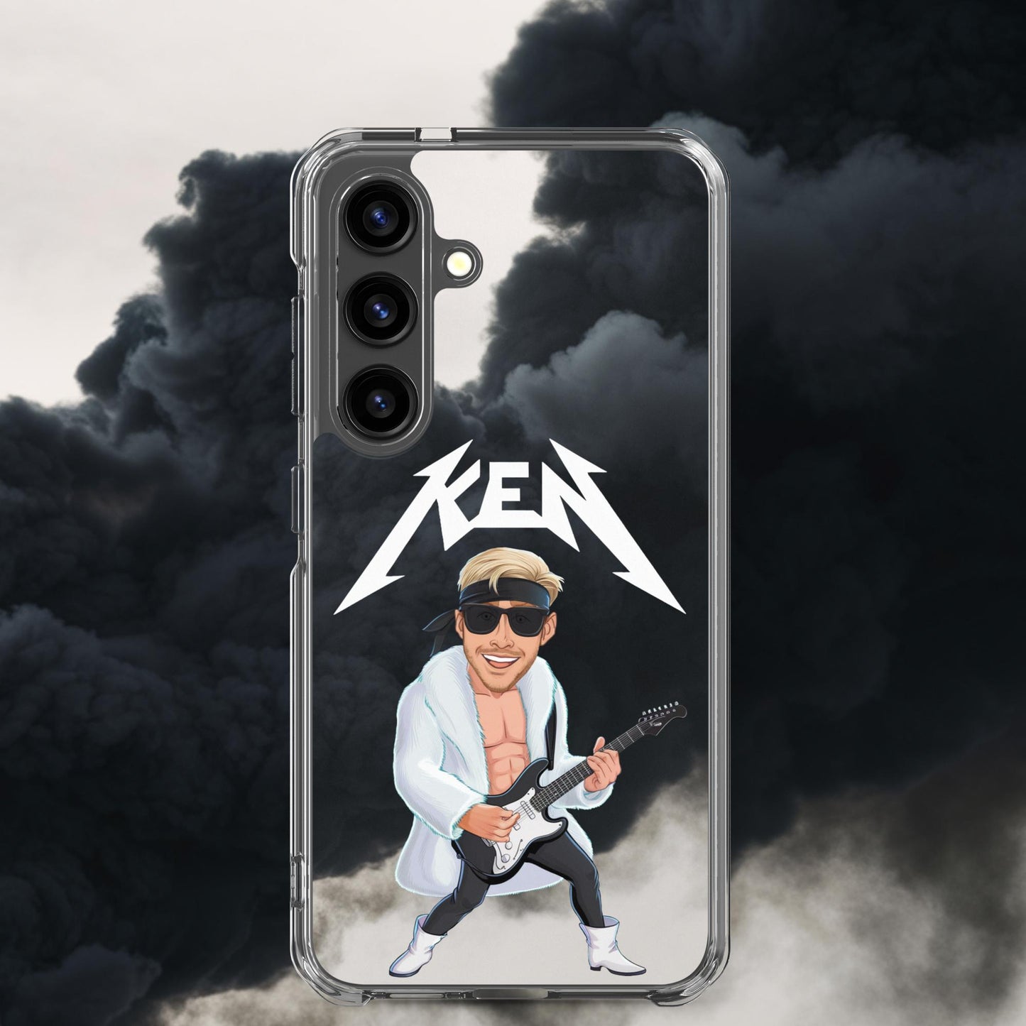 Rockstar Ken Barbie Movie Ryan Gosling Clear Case for Samsung Samsung Galaxy S24 Mobile Phone Cases Barbie Celebrities Ken Movies Ryan Gosling Next Cult Brand