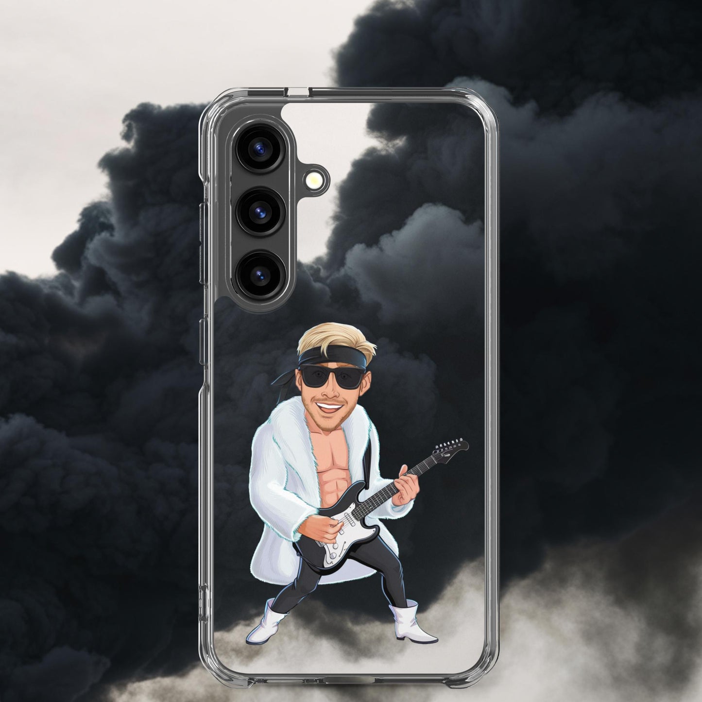 Rockstar Ken Barbie Movie Ryan Gosling Clear Case for Samsung Samsung Galaxy S24 Mobile Phone Cases Barbie Celebrities Ken Movies Music Rock Music Ryan Gosling Next Cult Brand