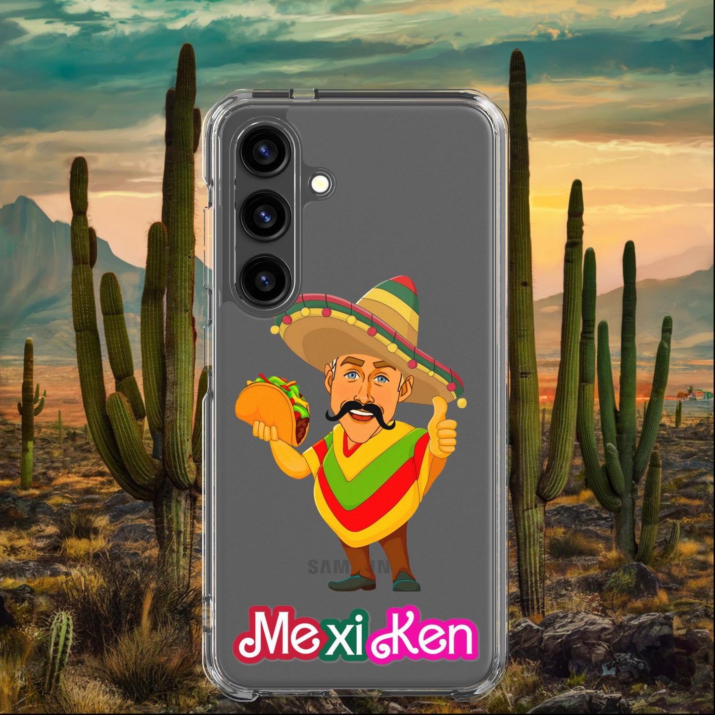 MexiKen Ken Barbie Movie Ryan Gosling Mexican Clear Case for Samsung Samsung Galaxy S24 Mobile Phone Cases Barbie Celebrities Ken Mexico Movies Ryan Gosling Next Cult Brand