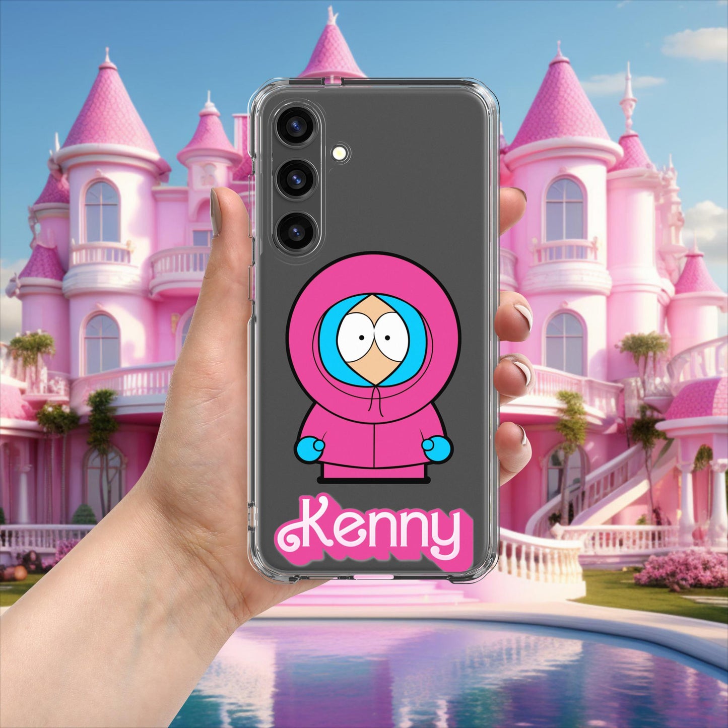 Kenny McCormick Ken Ryan Gosling Barbie South Park Kenny Clear Case for Samsung Samsung Galaxy S24 Plus Mobile Phone Cases Barbie Ken Kenny Movies South Park TV Shows Next Cult Brand