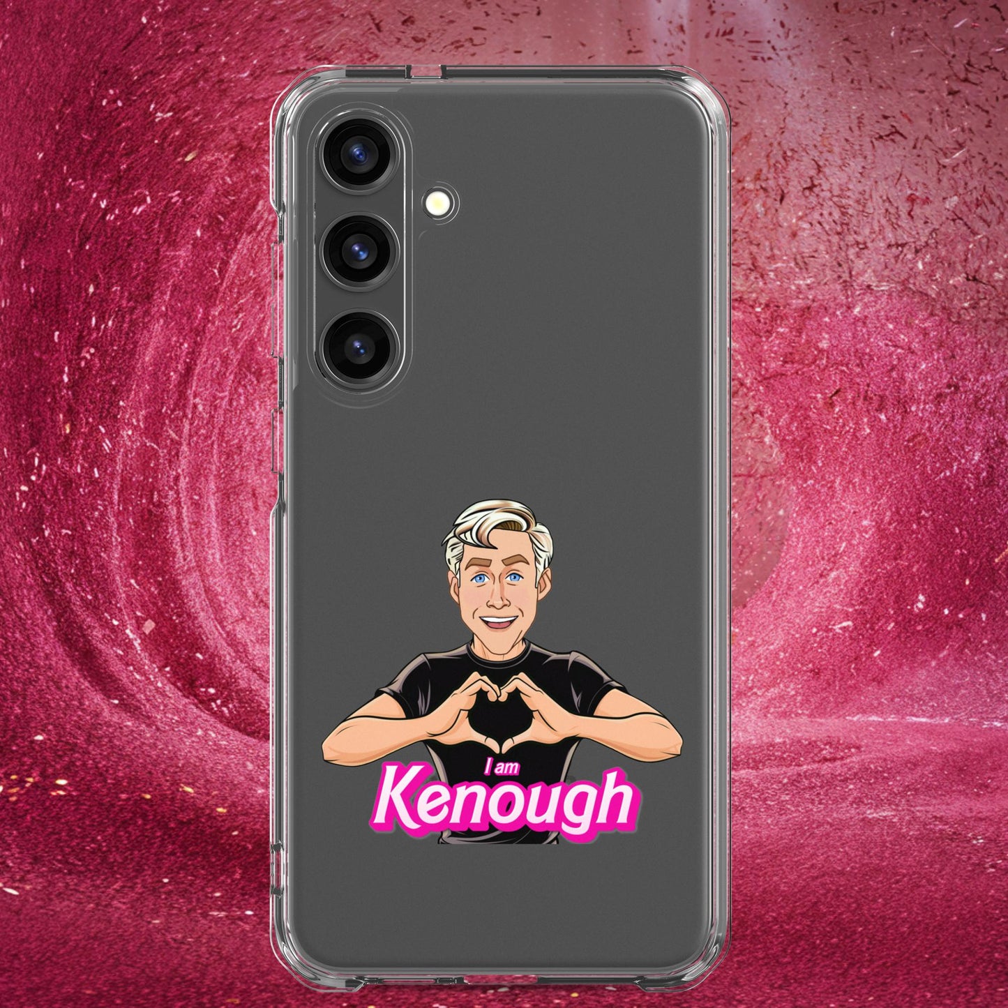 I am Kenough Ryan Gosling Ken Barbie Movie Clear Case for Samsung Samsung Galaxy S24 Plus Mobile Phone Cases Barbie Celebrities Ken Movies Ryan Gosling Next Cult Brand