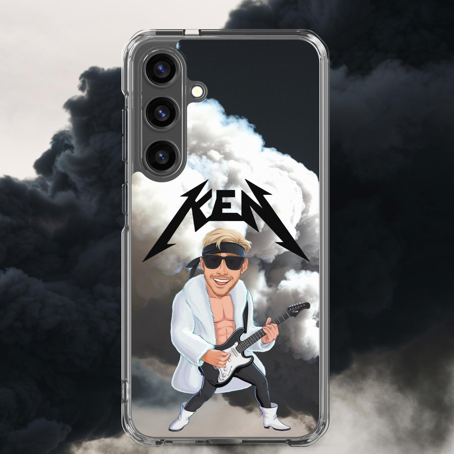 Rockstar Ken Barbie Movie Ryan Gosling Clear Case for Samsung Samsung Galaxy S24 Plus Mobile Phone Cases Barbie Celebrities Ken Movies Ryan Gosling Next Cult Brand