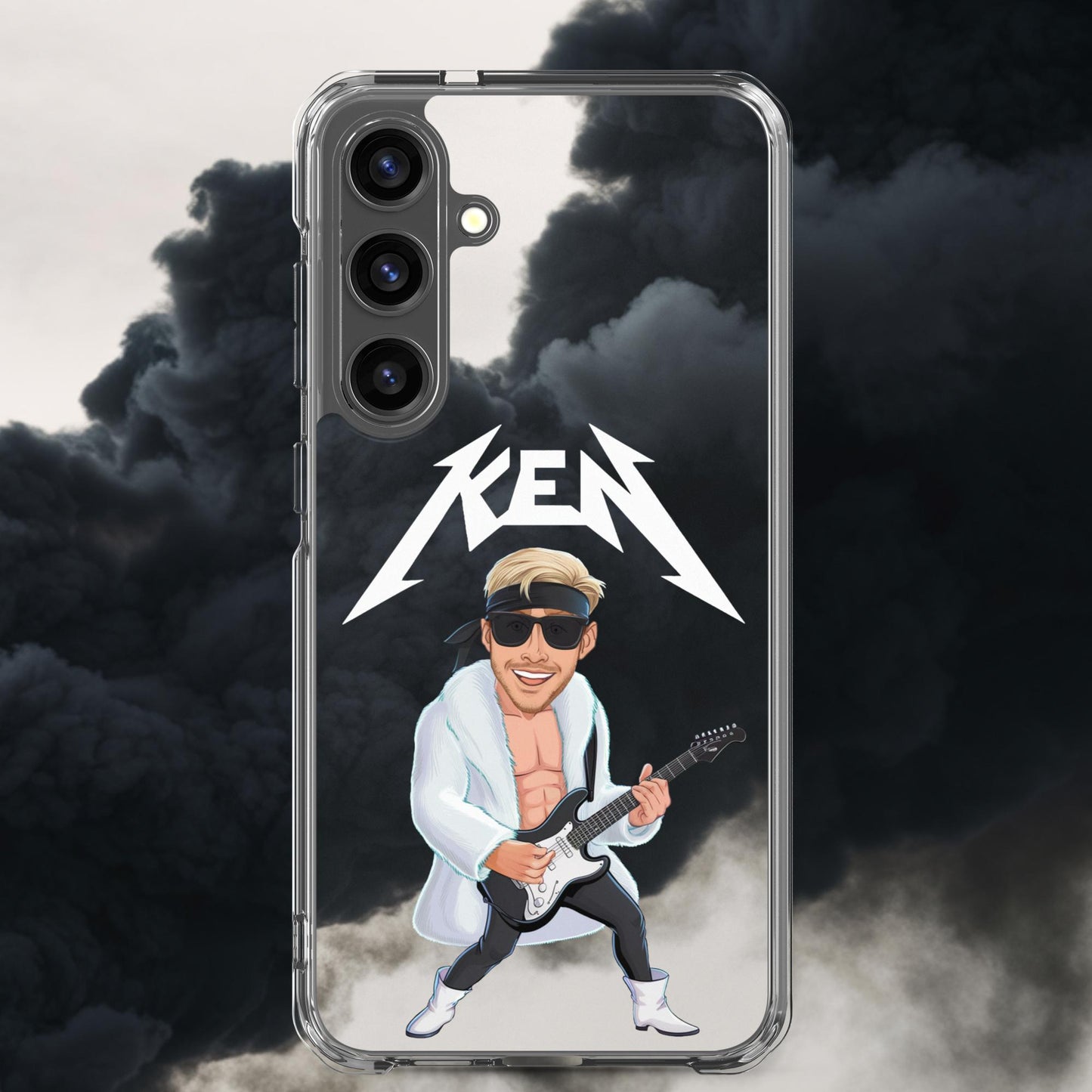 Rockstar Ken Barbie Movie Ryan Gosling Clear Case for Samsung Samsung Galaxy S24 Plus Mobile Phone Cases Barbie Celebrities Ken Movies Ryan Gosling Next Cult Brand