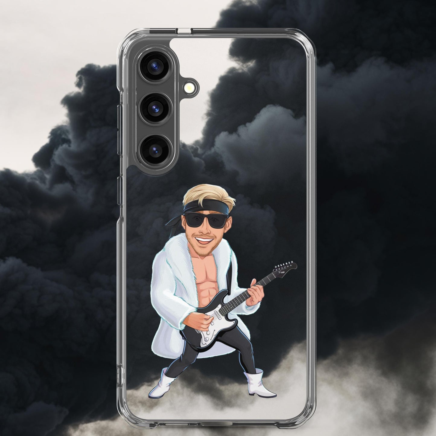 Rockstar Ken Barbie Movie Ryan Gosling Clear Case for Samsung Samsung Galaxy S24 Plus Mobile Phone Cases Barbie Celebrities Ken Movies Music Rock Music Ryan Gosling Next Cult Brand
