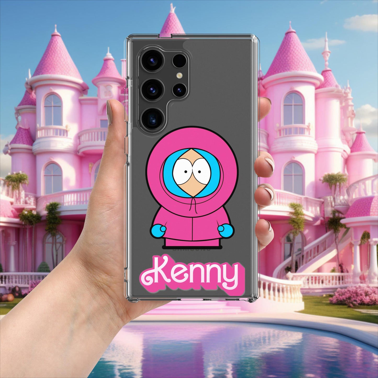 Kenny McCormick Ken Ryan Gosling Barbie South Park Kenny Clear Case for Samsung Samsung Galaxy S24 Ultra Mobile Phone Cases Barbie Ken Kenny Movies South Park TV Shows Next Cult Brand