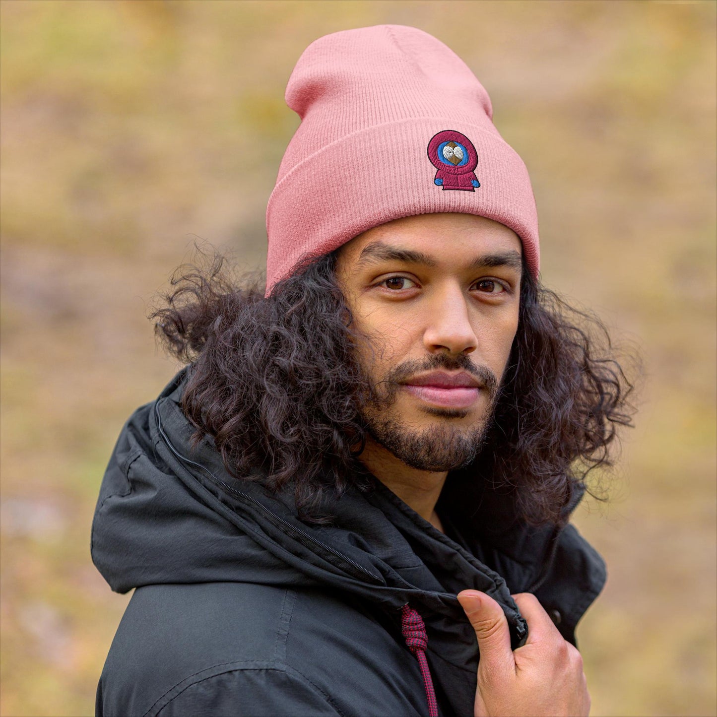 Kenny McCormick Ken Ryan Gosling Barbie South Park Kenny Cuffed Beanie Baby Pink Hats Barbie Ken Kenny Movies South Park TV Shows Next Cult Brand