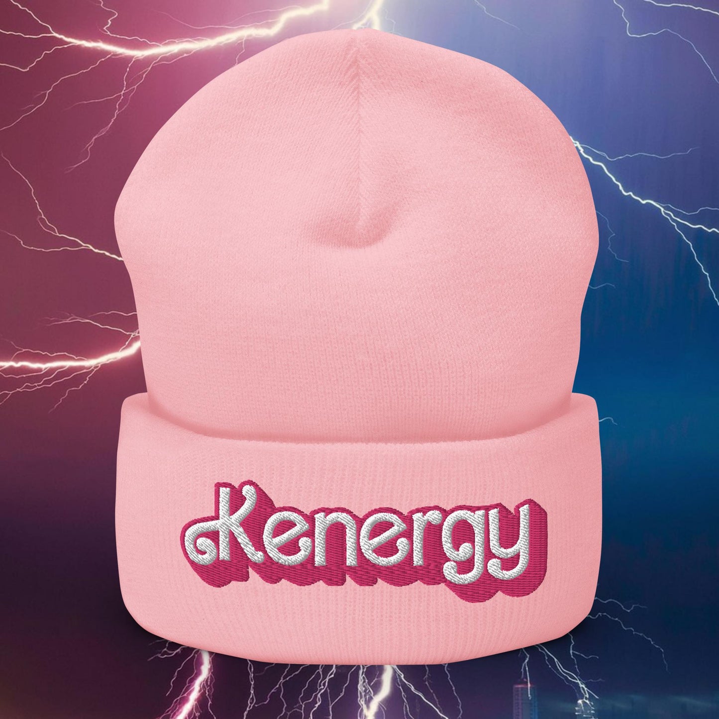 Kenergy Ken Barbie Movie Cuffed Beanie Baby Pink Hats Barbie Ken Kenergy Movies Next Cult Brand