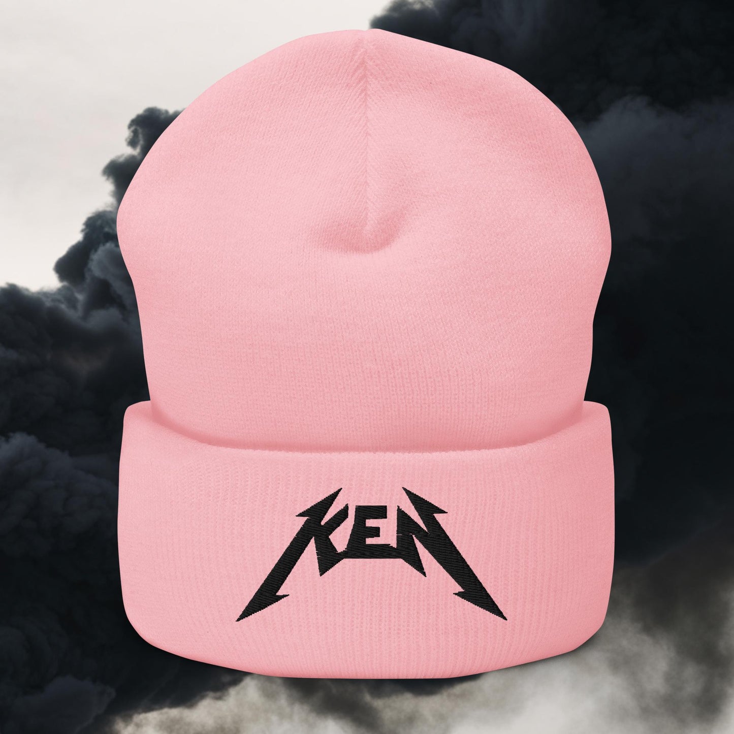 Rockstar Ken Barbie Movie Ryan Gosling Cuffed Beanie Baby Pink Hats Barbie Ken Movies Next Cult Brand