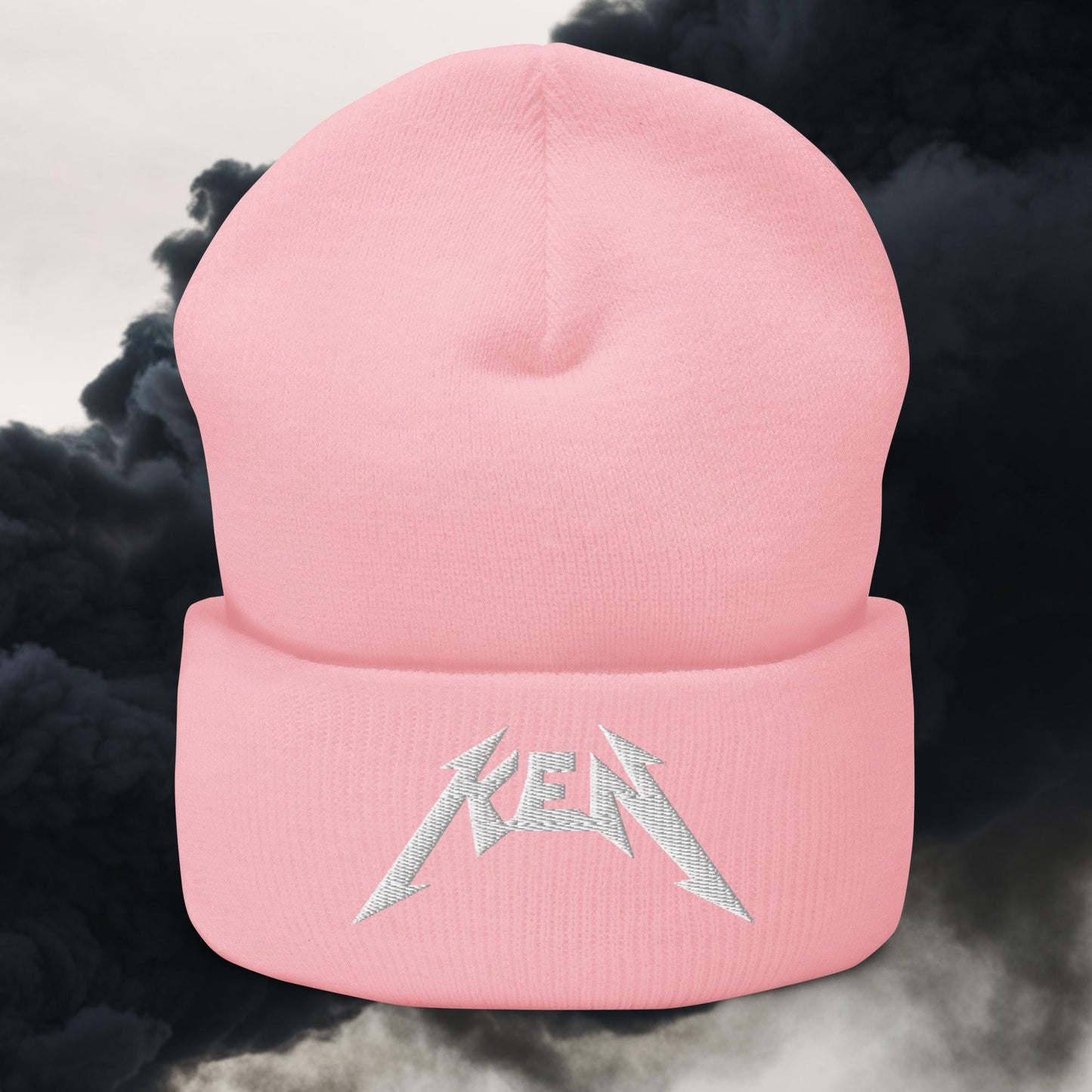 Rockstar Ken Barbie Movie Ryan Gosling Cuffed Beanie Baby Pink Hats Barbie Ken Movies Next Cult Brand