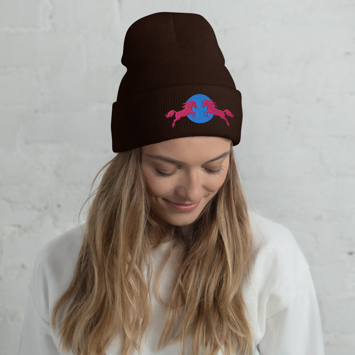 Kenergy Red Bull Ken Barbie Ryan Gosling Kenergy Cuffed Beanie Brown Hats Barbie Ken Kenergy Movies Next Cult Brand