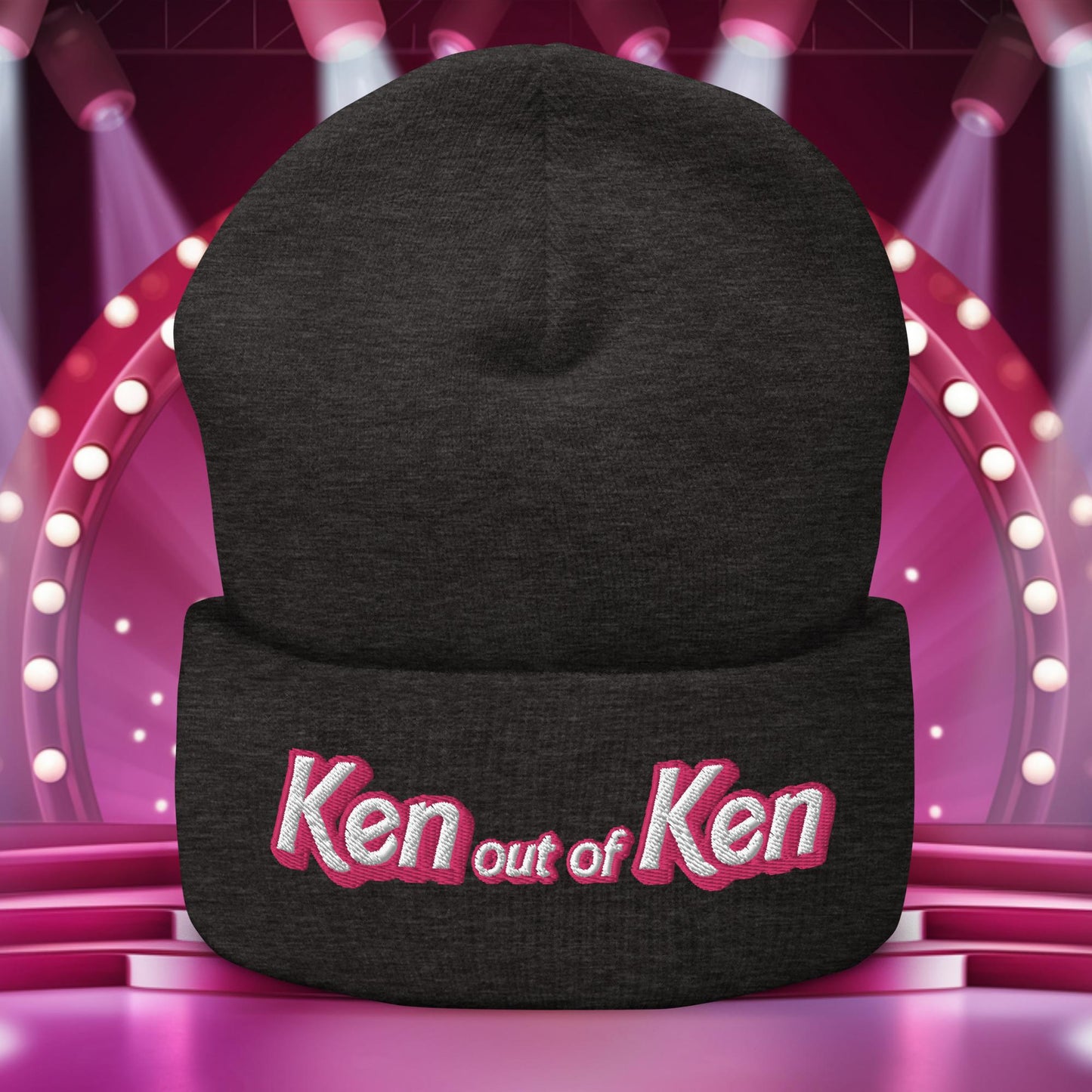 Ken out of Ken Barbie Movie Cuffed Beanie Dark Grey Hats Barbie Ken Movies Next Cult Brand
