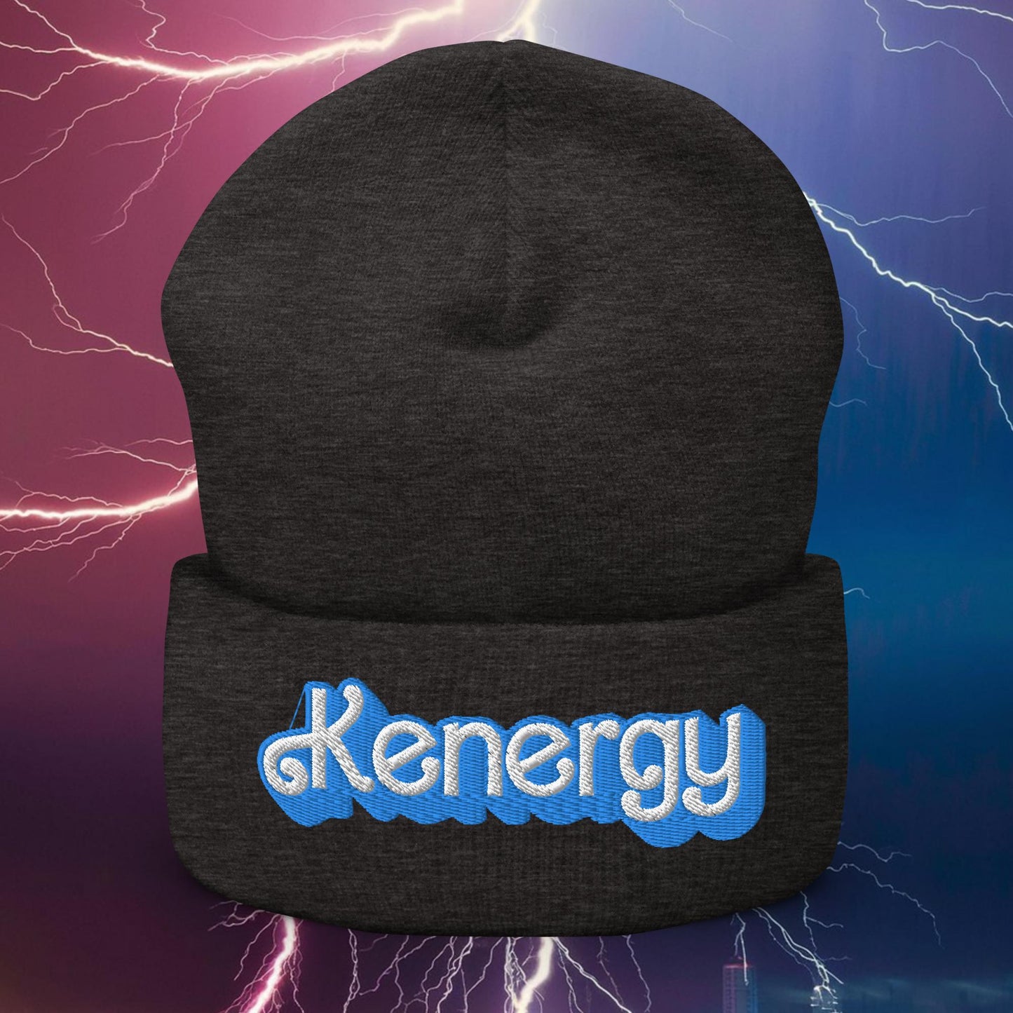Kenergy Ken Barbie Movie Cuffed Beanie Dark Grey Hats Barbie Ken Kenergy Movies Next Cult Brand