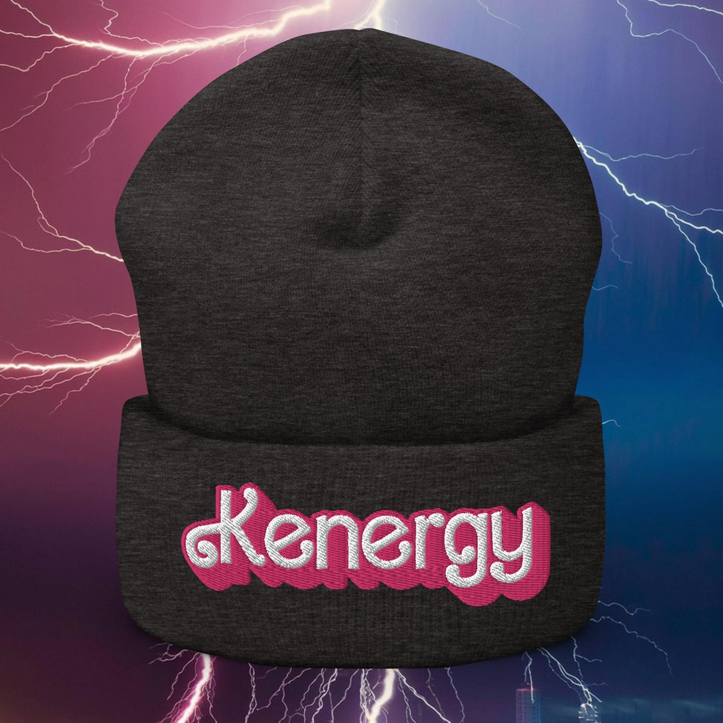 Kenergy Ken Barbie Movie Cuffed Beanie Dark Grey Hats Barbie Ken Kenergy Movies Next Cult Brand