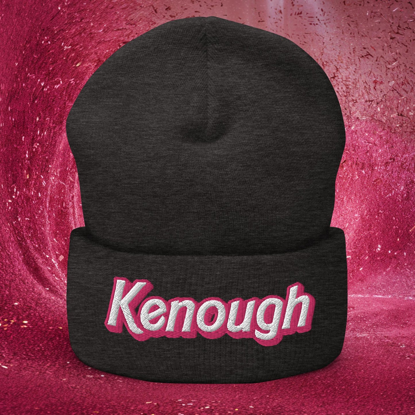 Kenough Ken Barbie Movie Cuffed Beanie Dark Grey Hats Barbie Ken Movies Next Cult Brand