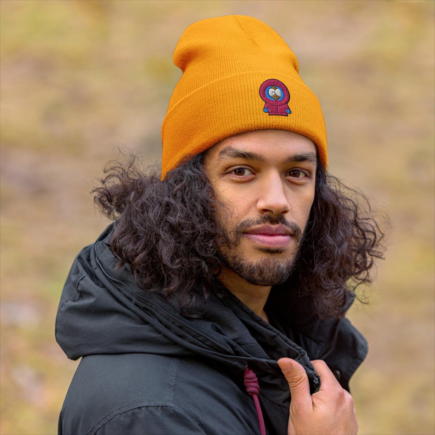 Kenny McCormick Ken Ryan Gosling Barbie South Park Kenny Cuffed Beanie Gold Hats Barbie Ken Kenny Movies South Park TV Shows Next Cult Brand