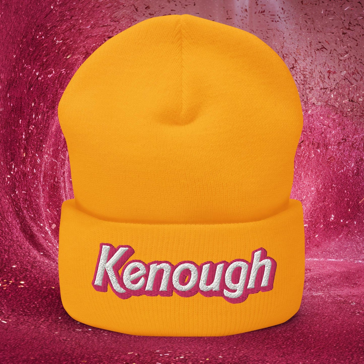 Kenough Ken Barbie Movie Cuffed Beanie Gold Hats Barbie Ken Movies Next Cult Brand