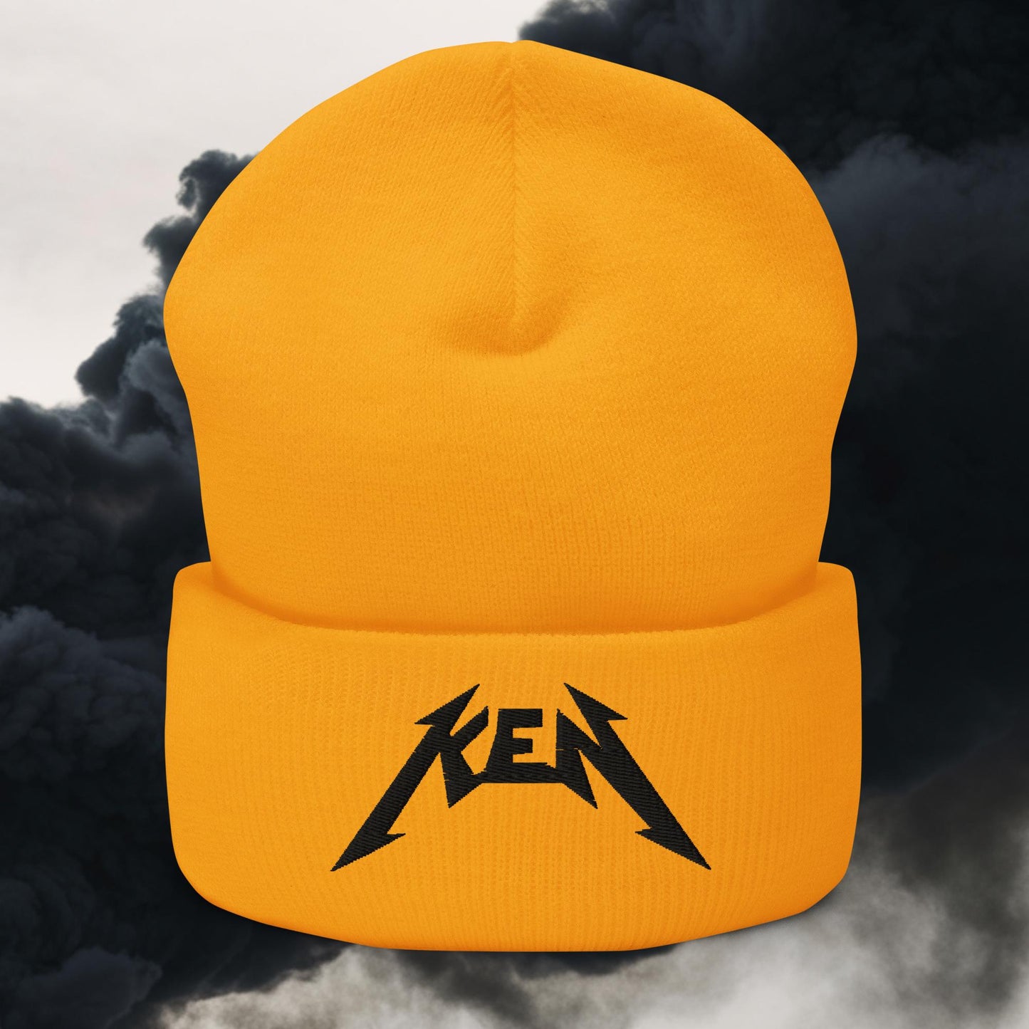 Rockstar Ken Barbie Movie Ryan Gosling Cuffed Beanie Gold Hats Barbie Ken Movies Next Cult Brand