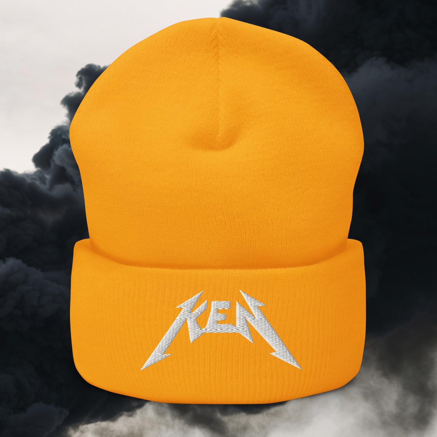 Rockstar Ken Barbie Movie Ryan Gosling Cuffed Beanie Gold Hats Barbie Ken Movies Next Cult Brand