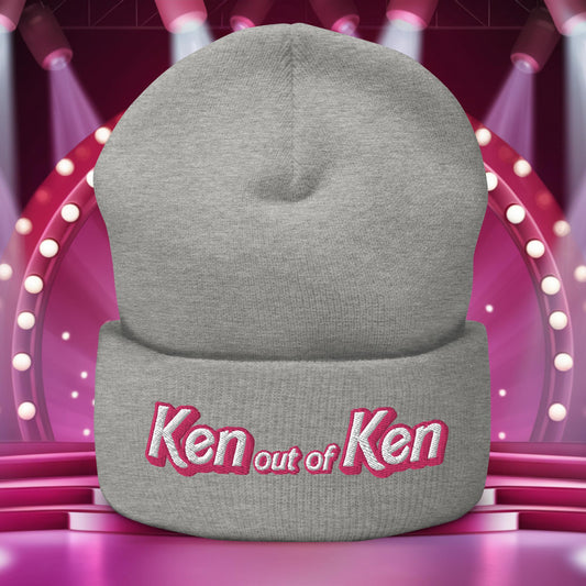 Ken out of Ken Barbie Movie Cuffed Beanie Heather Grey Hats Barbie Ken Movies Next Cult Brand