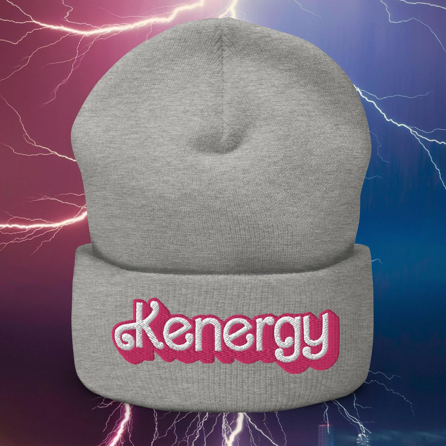 Kenergy Ken Barbie Movie Cuffed Beanie Heather Grey Hats Barbie Ken Kenergy Movies Next Cult Brand