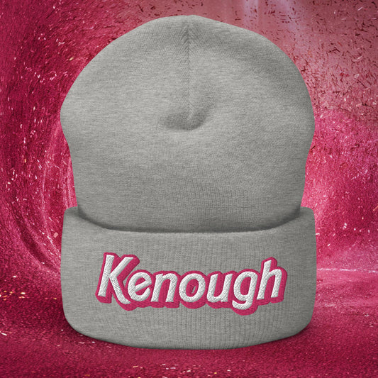 Kenough Ken Barbie Movie Cuffed Beanie Heather Grey Hats Barbie Ken Movies Next Cult Brand