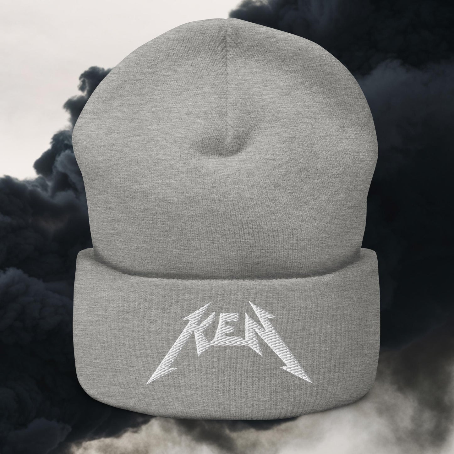 Rockstar Ken Barbie Movie Ryan Gosling Cuffed Beanie Heather Grey Hats Barbie Ken Movies Next Cult Brand