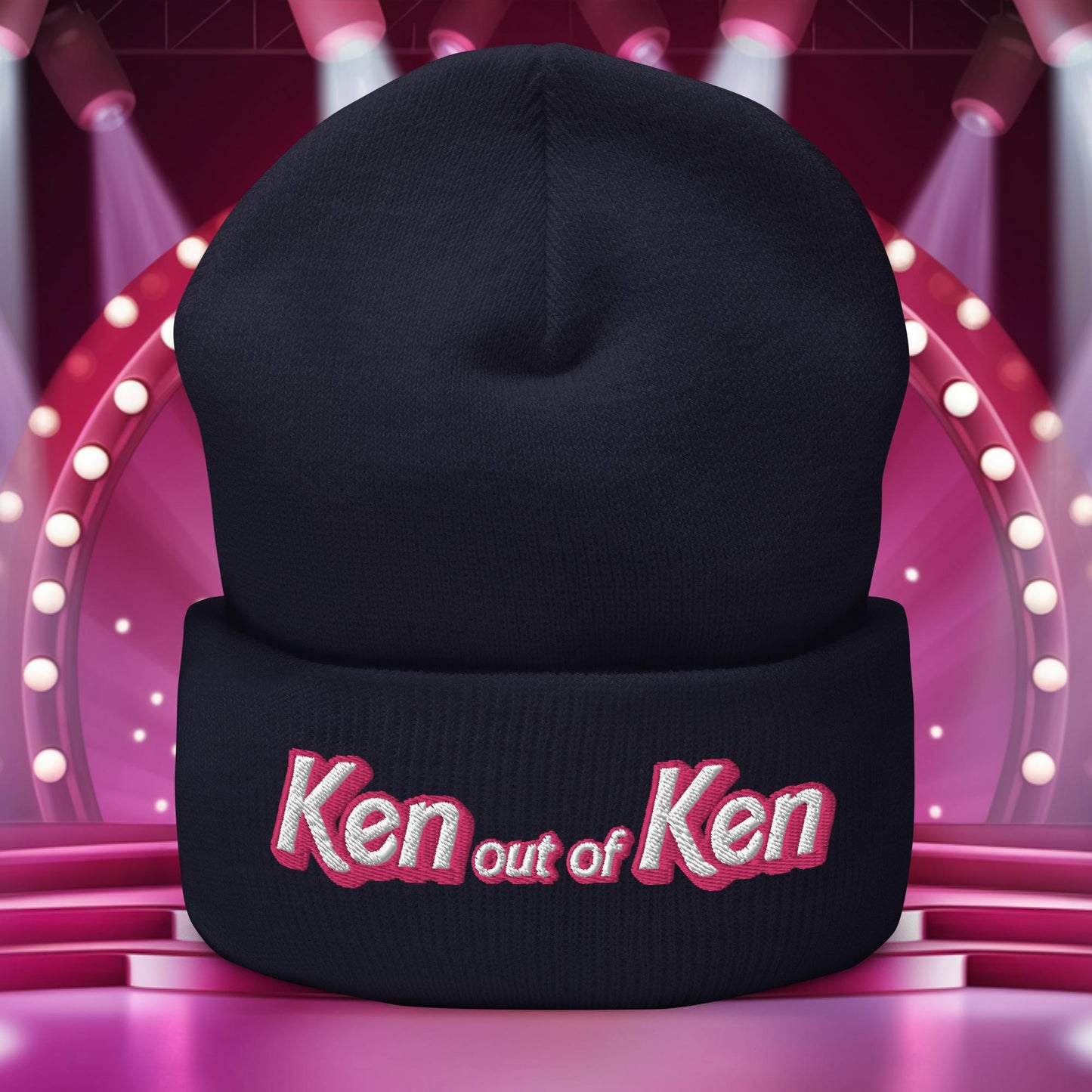 Ken out of Ken Barbie Movie Cuffed Beanie Navy Hats Barbie Ken Movies Next Cult Brand